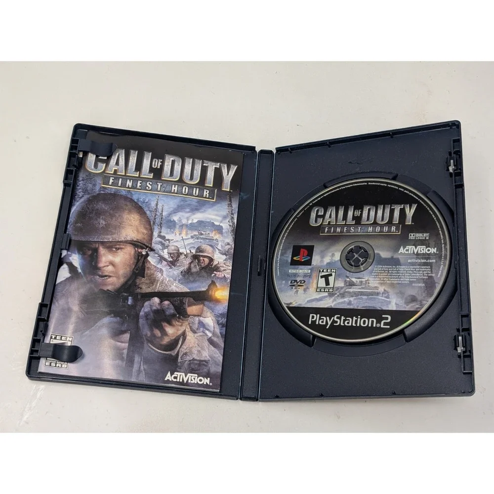 Call of Duty Finest Hour Sony PlayStation 2 PS2‎ 2004 Complete with Manual CIB